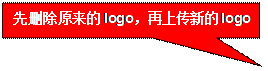 矩形标注: 先删除原来的logo，再上传新的logo